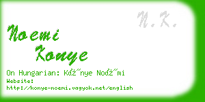 noemi konye business card